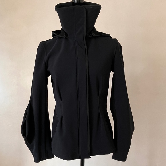 GIORGIO ARMANI HOODED JACKET WITH SCULPTED SLEEVES - Picture 7 of 12